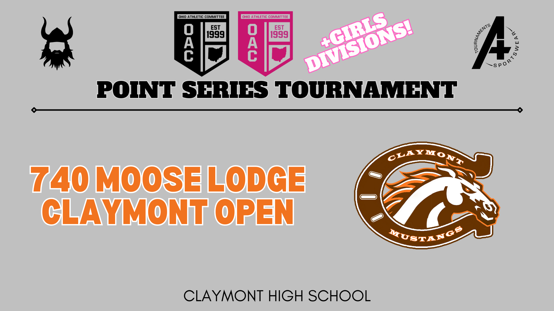Claymont Mustang GIRLS Open Point Series Tournament